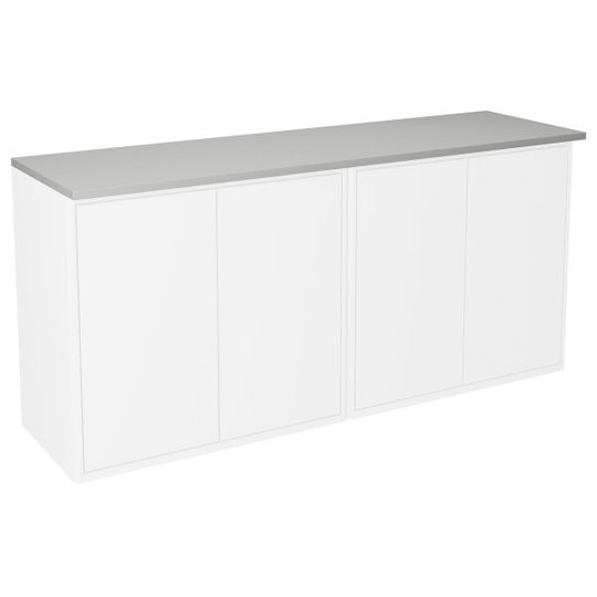 Gustavsberg Graphic Ylälevy kaapeille 120 x 32 cm, valaistuksella Harmaa