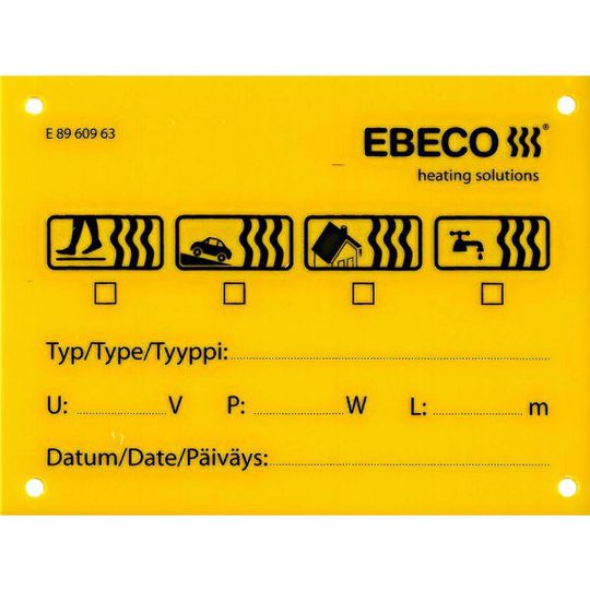 Ebeco 8960963 Opastekilpi