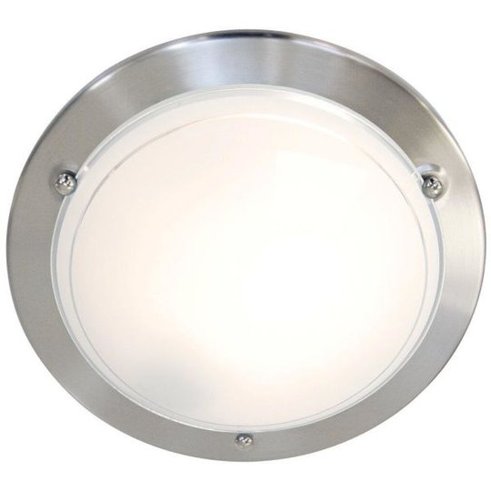 Nordlux 25416032 Plafondi E27, IP20, 60W Harjattu teräs