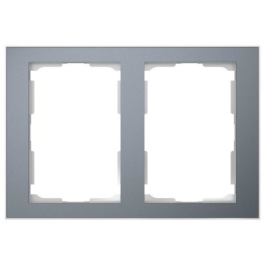 Elko EKO06914 Yhdistelmäkehys tina/alumiini 2 x 1½ lokeroa
