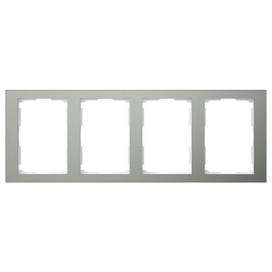 Elko EKO06188 Yhdistelmäkehys sininen metalli/alumiini, 1 ½ lokeroa 4 x 1½ lokeroa